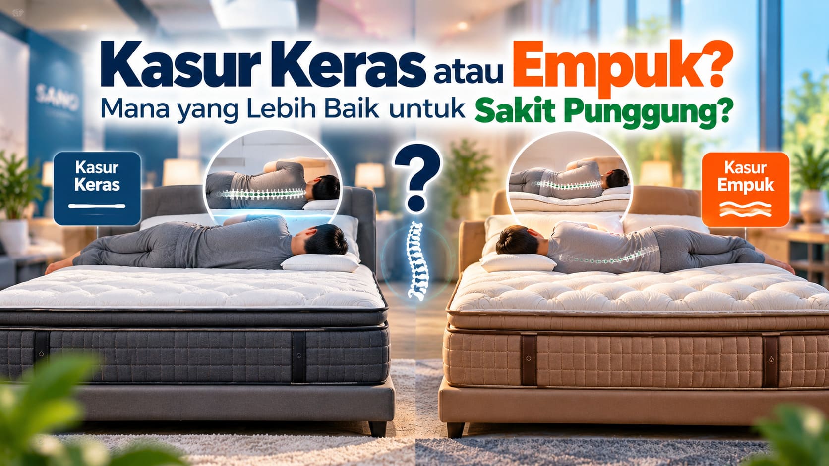 Kasur Keras atau Empuk untuk Sakit Punggung?