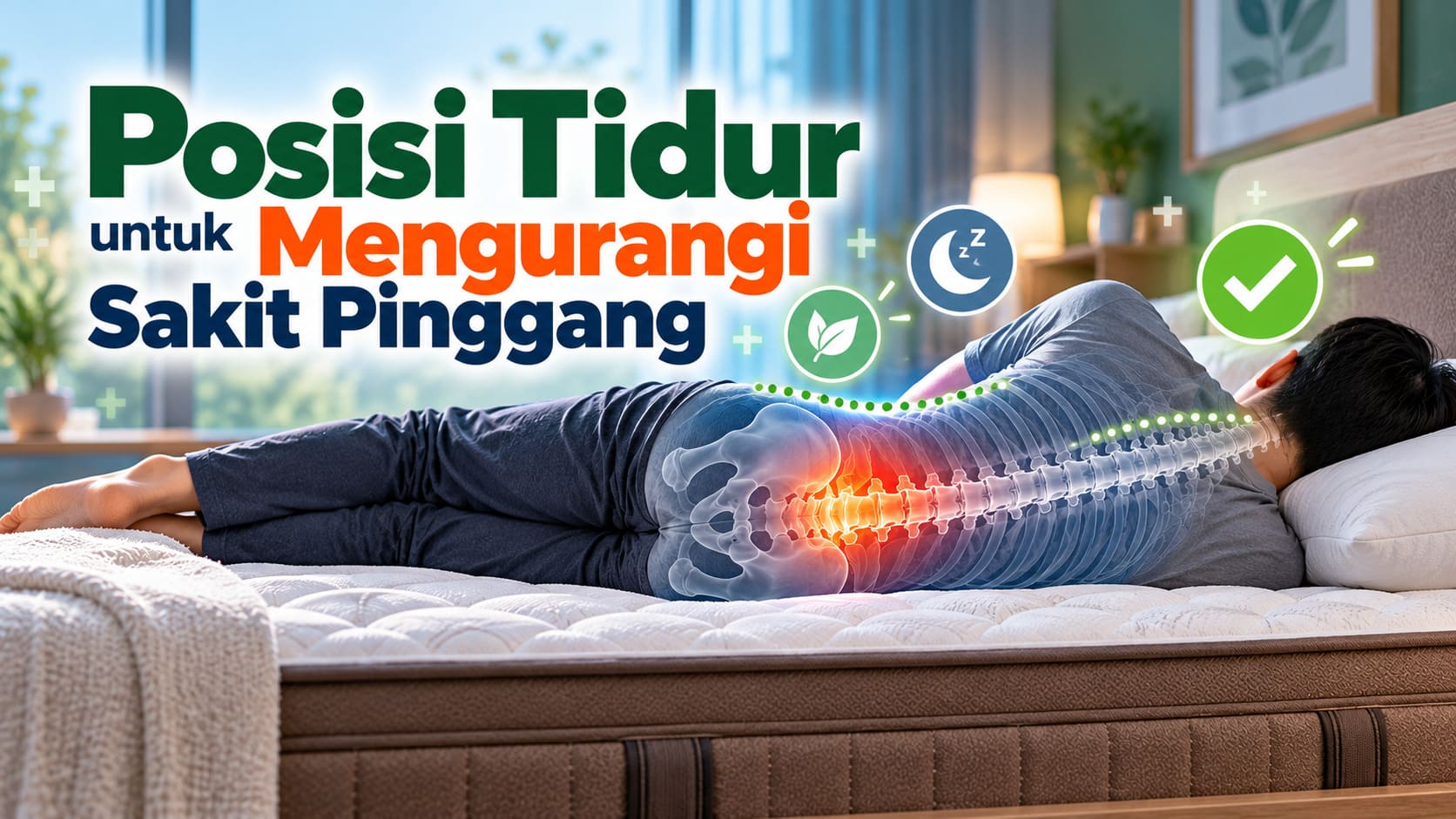 Posisi Tidur untuk Mengurangi Sakit Pinggang